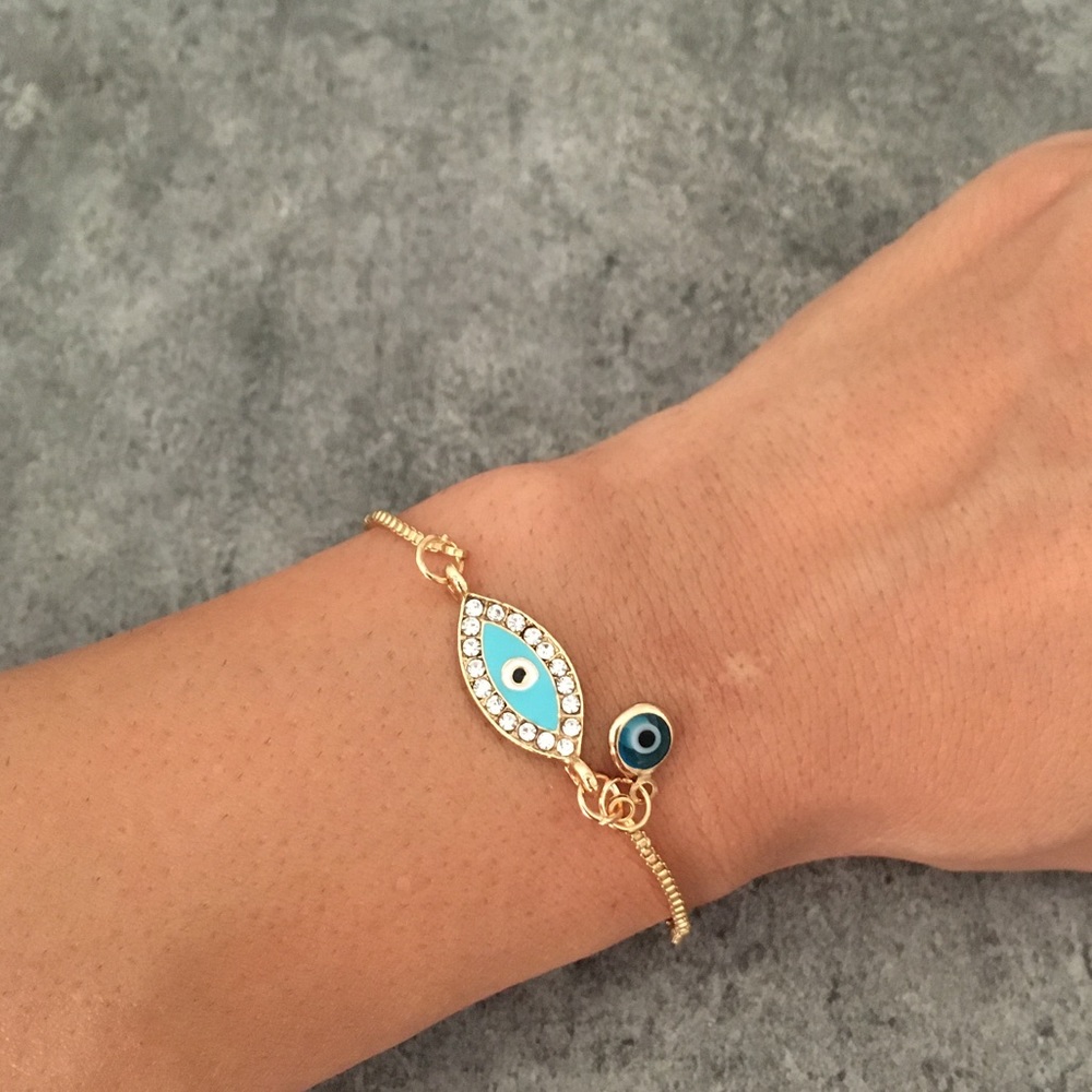 Evil Eye Adjustable Bracelet - Picture 2 of 7